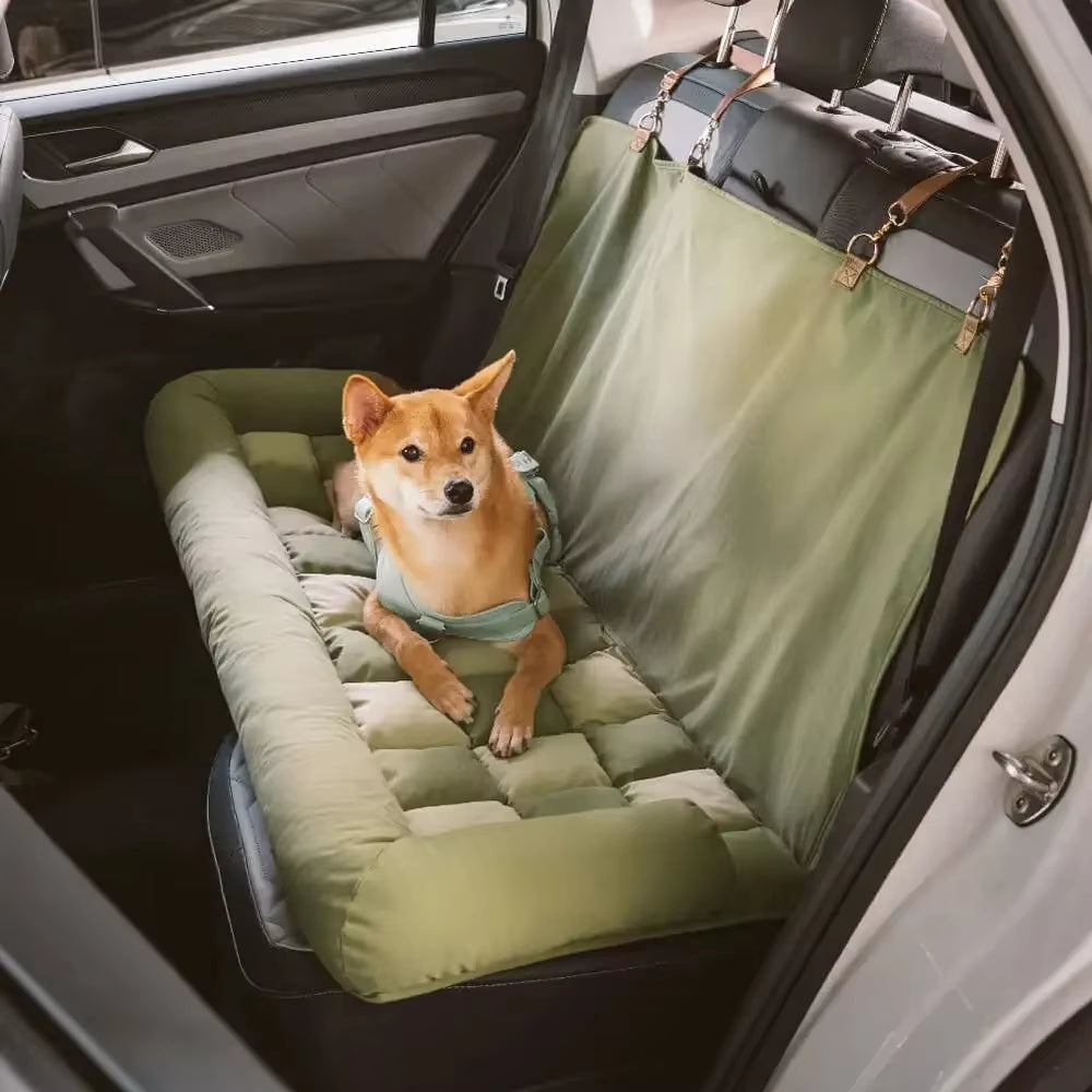 New Style Travel Safety Backrest Cushion Large Dog Car Seat Bed - Chess Board Lounge Chair Suitable for Most Car Models