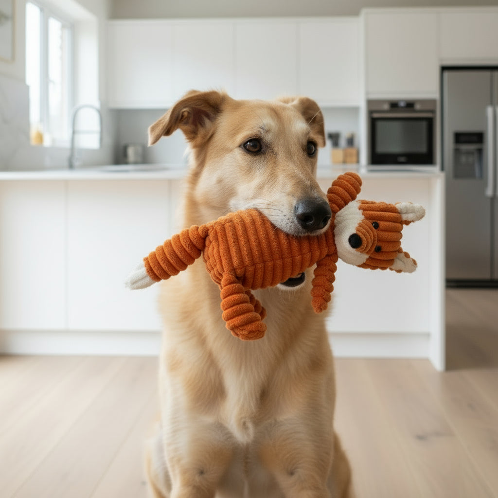 Pet Dog Molar Toy Vent Training Corduroy Monkey Pig Voice Plush Toy Dog Tooth Cleaning Supplie Dog Toys for Large Dogs